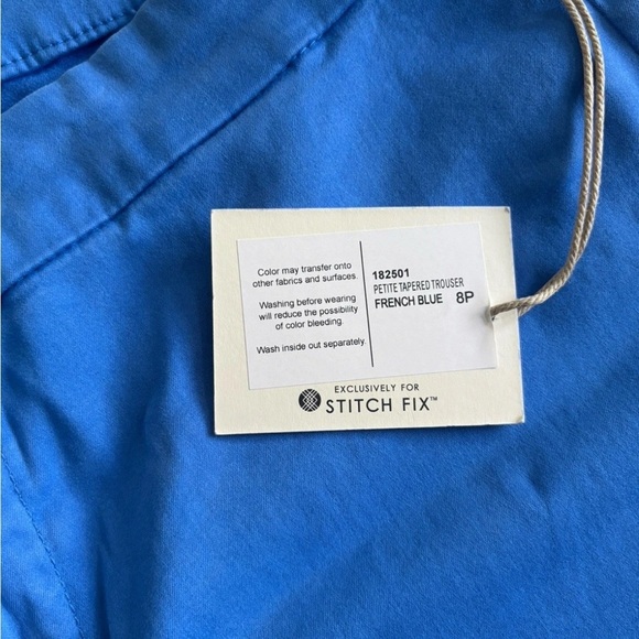 Lila Ryan Size 8p French Blue Trouser all over stretch Ankle -NWT - Petite - Picture 5 of 7